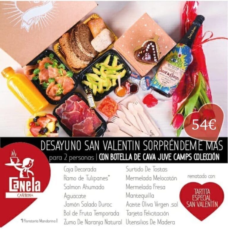 Desayuno San Valentín Sorpréndeme Más