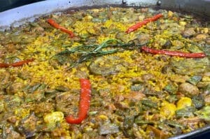 Valencian Paella (Chicken, Ribs and Vegetables)